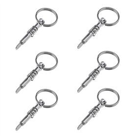 EMSea 6pcs Goupille à Dégagement Rapide 0.24" Diamètre avec Came de Descente et Goupille à Ressort Longueur 1.57'' 316 Acier Ino