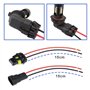EMSea 4pcs 9005 9006 HB3 HB4 Douilles d'ampoule Faisceau de Câblage 2 Broches Antibrouillard Faisceau de Câbles Pièce de Voiture