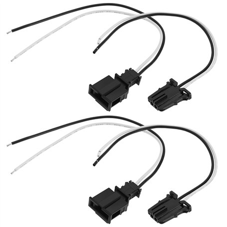 EMSea 2 Ensemble Câble de Prise Mâle et Femelle à 2 Broches Compatible avec VW Compatible avec Audi Automobile Prise de Harnais