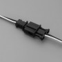 EMSea 2 Ensemble Câble de Prise Mâle et Femelle à 2 Broches Compatible avec VW Compatible avec Audi Automobile Prise de Harnais 