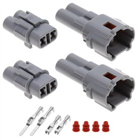 EMSea Lot de 2 connecteurs de Moto à 2 Broches compatibles avec Sumitomo MT090 Compatible avec Yamaha Compatible avec Triumph Co