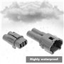 EMSea Lot de 2 connecteurs de Moto à 2 Broches compatibles avec Sumitomo MT090 Compatible avec Yamaha Compatible avec Triumph Co
