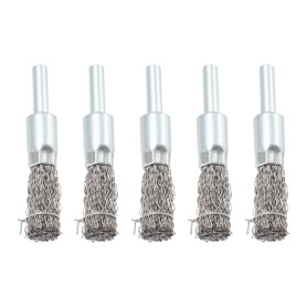 EMSea Lot de 5 brosses métalliques rondes de 12 mm pour perceuse
