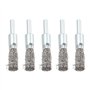 EMSea Lot de 5 brosses métalliques rondes de 12 mm pour perceuse