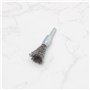 EMSea Lot de 5 brosses métalliques rondes de 12 mm pour perceuse, tige de 6 mm en acier inoxydable pour nettoyage/polissage/élim
