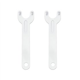 Lot de 2 Clés à Meuleuse d'angle à 2 Broches 140 Mm Adaptées à La Plupart des Meuleuses d'angle pour Remplacer Disques de Meulag