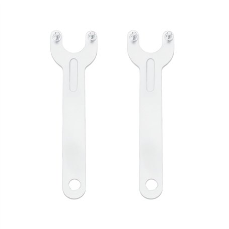 Lot de 2 Clés à Meuleuse d'angle à 2 Broches 140 Mm Adaptées à La Plupart des Meuleuses d'angle pour Remplacer Disques de Meulag