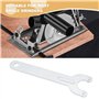 Lot de 2 Clés à Meuleuse d'angle à 2 Broches 140 Mm Adaptées à La Plupart des Meuleuses d'angle pour Remplacer Disques de Meulag