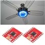 EMSea 5 Pi¨¨ces Carte de Commande de Moteur ¨¤ Courant Continu DRV8833 pour TB6612FNG pour Moteur d'ordinateur Ventilateur Lumi¨