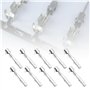 YINETTECH 20pcs Prise à Sertir de Contact Automobile Borne de Faisceau Connecteur Automobile 1-1452668-1 Prise à Sertir Connecte