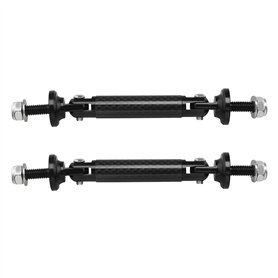 YINETTECH 2pcs 45mm Voiture Réglable Avant/arrière Pare-Chocs Lèvre Séparateur Jambe de Force Tige Cravate Barres de Support Fix