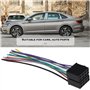YINETTECH Lot de 2 Connecteurs Pré-câblés ISO Femelle 16 cm Prise Femelle ISO Faisceau de Câblage Compatible avec Volkswagen Com