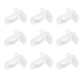 YINETTECH Lot de 40 clips de support d'étagère en verre de 5 mm pour meubles de cuisine