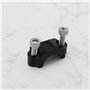 YINETTECH 2 Pièces Supports de Levier de Frein de Moto de 7/8 Pouces avec Vis pour Guidon de Moto Dirt Bike Quad 4 Roues 22mm Co