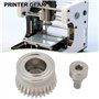 YINETTECH Lot de 2 Engrenages d'extrudeuse en Acier Trempé Nickelé avec Vis Compatible avec Creality K1 K1C K1 Max Ender 3 V3 En