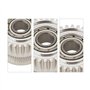 YINETTECH Lot de 2 Engrenages d'extrudeuse en Acier Trempé Nickelé avec Vis Compatible avec Creality K1 K1C K1 Max Ender 3 V3 En