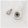 YINETTECH Lot de 2 Engrenages d'extrudeuse en Acier Trempé Nickelé avec Vis Compatible avec Creality K1 K1C K1 Max Ender 3 V3 En