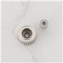 YINETTECH Lot de 2 Engrenages d'extrudeuse en Acier Trempé Nickelé avec Vis Compatible avec Creality K1 K1C K1 Max Ender 3 V3 En
