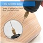 Woodpool Outils pour bijoux - Tube électrique portable pour la fabrication de bijoux en résine époxy - Avec 5 forets