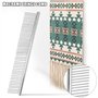 Ocnvlia Peigne à Franges en Macramé Tapisserie Peigne à Tisser Artisanat en Acier Inoxydable pour Brosser Les Cheveux Longs Cord