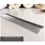 Ocnvlia Peigne à Franges en Macramé Tapisserie Peigne à Tisser Artisanat en Acier Inoxydable pour Brosser Les Cheveux Longs Cord