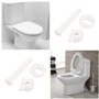 VGOL 4 Jeux de Vis Fixation de Siège de Toilette Vis de Boulon de Charnière de Siège de Toilette Remplacement Universel avec Écr