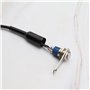 VGOL 2pcs Commutateur de Guidon de Moto en Acier Inoxydable Étanche Poignée de Moto Lumière LED Démarrage Kill Angle Commutateur