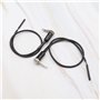 VGOL 2pcs Commutateur de Guidon de Moto en Acier Inoxydable Étanche Poignée de Moto Lumière LED Démarrage Kill Angle Commutateur