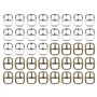 VGOL Lot de 40 Boucles à Rouleau 12.5 cm en Métal pour Chaussures