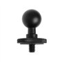 VGOL Convertisseur de Tête Sphérique 17mm 1/4 Tête de Vis/Filetage pour Moniteur de Voiture GPS Téléphone Portable Base de Monta