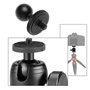 VGOL Convertisseur de Tête Sphérique 17mm 1/4 Tête de Vis/Filetage pour Moniteur de Voiture GPS Téléphone Portable Base de Monta