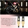 VGOL Lot de 2 Feux de Freinage pour Moto Coque en Cuivre de 6 Mm Feux Arrière Interrupteurs de Frein Avant Et Arrière Bouchons C