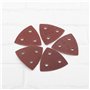 VGOL 100Pcs Papier de Verre Triangulaire et un Plateau de Ponçage Triangulaire Papier de Verre Triangulaire Grain 40/60/80/120/1