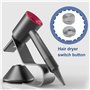 VGOL 1 Set Jeu de Boutons de Commande pour Sèche-cheveux Bouton D'air Frais de Remplacement Compatible avec Dyson HD01 HD02 HD03