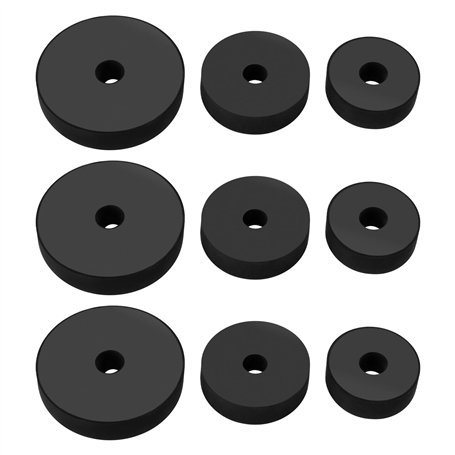 VGOL 30 Lot Rondelles Plates en Caoutchouc pour Robinets de Bain 3/8" 1/2" 3/4" pour Boulons Vis Robinets Appareils électroménag