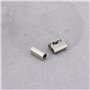 VGOL Lot de 50 colliers de serrage M3 à double trou 10 x 5 mm, clips en acier avec bouchon à vis, adaptés pour serre-câbles méta