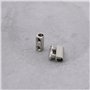 VGOL Lot de 50 colliers de serrage M3 à double trou 10 x 5 mm, clips en acier avec bouchon à vis, adaptés pour serre-câbles méta