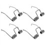 VGOL Lot de 4 pinces à cheveux électriques à ressort pour barbier