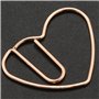 Dropfree 100 PièCes Trombones Coeur Amour Coeur en de Petits Trombones Agrafes de pour L'éCole de Bureau Trombones en MéTal Doré