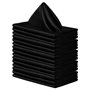 Cliettilw Lot de 16 serviettes carrées en satin de soie