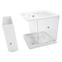 Hausdec Aquarium Facile à Changer en Acrylique Plastique Autonettoyant (Blanc)