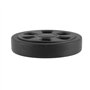 Lrtzizy 60mmx15mm Valise Remplacement Roues Bagages Valise Remplacement Résistant à L'Usure Protection de L'Environnement PU Noi