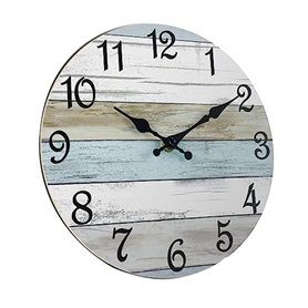 Plmvhpb Horloge de Salle de Bain Horloges Murales Rustiques à Piles
