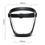 Dropfree Masque de Protection de Travail Masque de Protection Intégral Transparent Protecteur Anti-Poussière avec 10 Filtres Noi