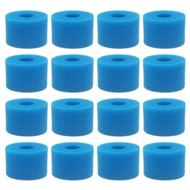 Wanjorlay 16 PièCe SéRie pour Pure Spa Cartouche Filtrante RéUtilisable en Mousse Lavable pour Bain à Remous