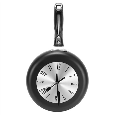 8 inch Frying Design Wall Clock Metal Kitchen Clock