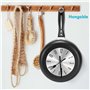 8 inch Frying Design Wall Clock Metal Kitchen Clock, Wall Watch, Decoration, Black