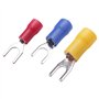Niejgay 300 PièCes SéRies 22-16 16-14 12-10 AWG Fourche IsoléE Pelle Type U Connecteur de Borne à Sertir éLectrique