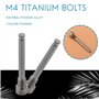 Yoiimiya Boulons en Titane pour Plaquette de Frein à Disque de Inserts de Goupille FiletéE Vis pour éTrier à Disque Hydraulique 