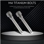 Yoiimiya Boulons en Titane pour Plaquette de Frein à Disque de Inserts de Goupille FiletéE Vis pour éTrier à Disque Hydraulique 